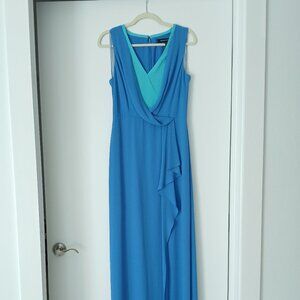 BCBGMaxAzria Faux Wrap Evening Dress